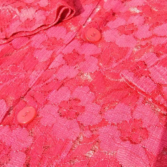 Erika Brooke Super Plus Red Lace Duster 26W – Pre-Owned - Picture 5 of 9